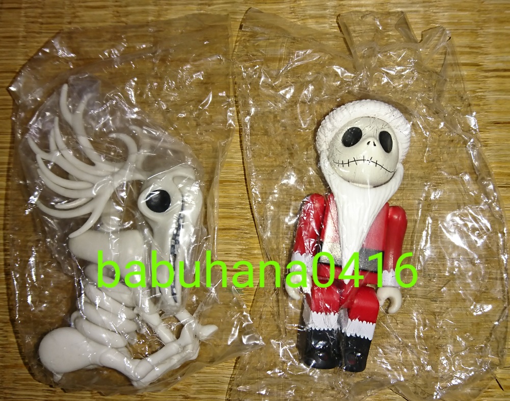 即決■新品袋未開封■メディコムトイ ディズニーキューブリック ナイトメアビフォアクリスマス■サンタジャック トナカイ■2種セット■拍卖