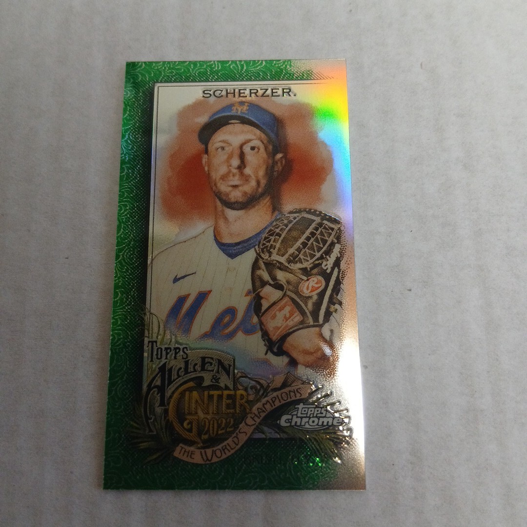 max scherzer topps chrome 2022 mini Topps Chrome MLB シャーザー タバコ 99シリ拍卖