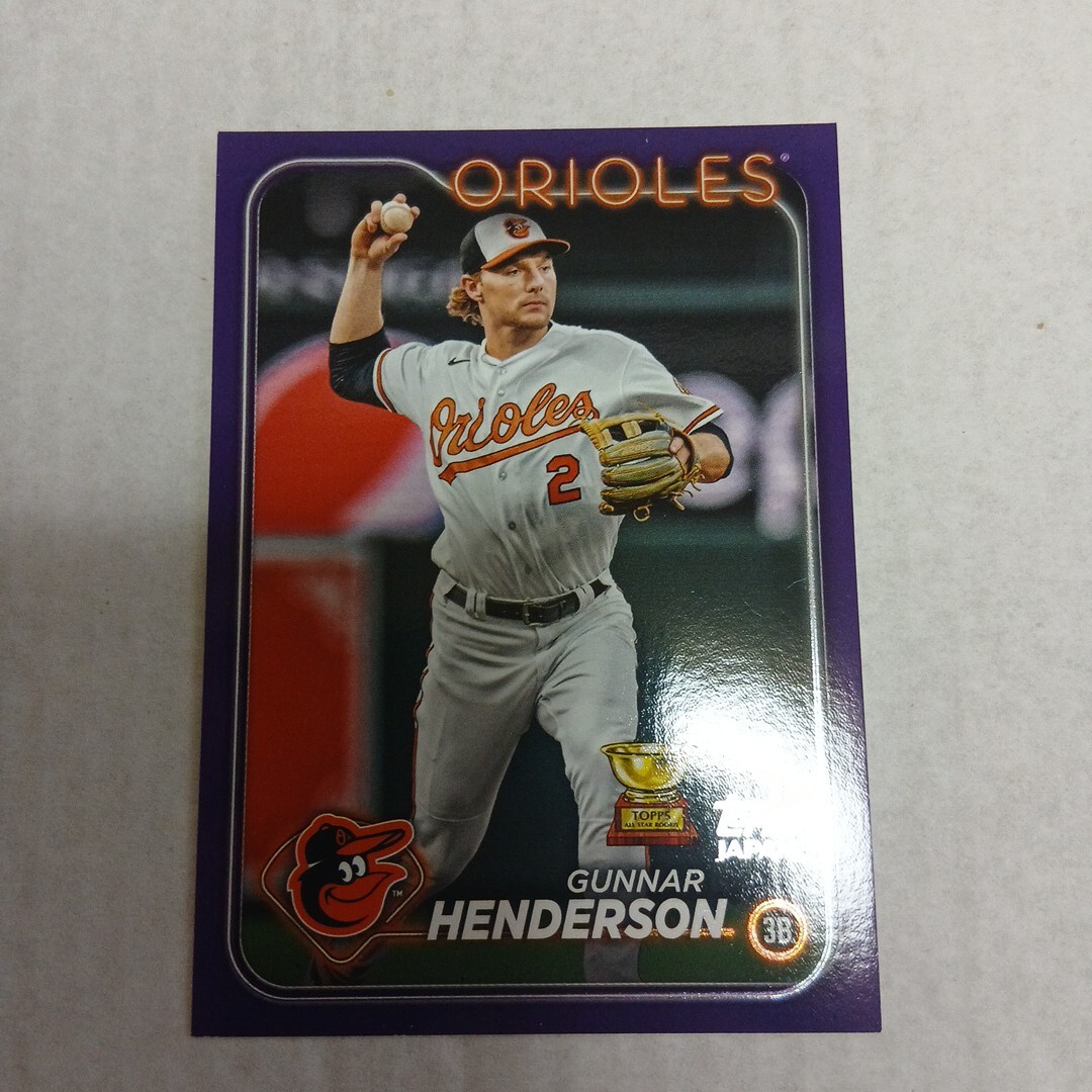 Gunnar Henderson 2024 topps Japan mlb Edition50シリアル拍卖