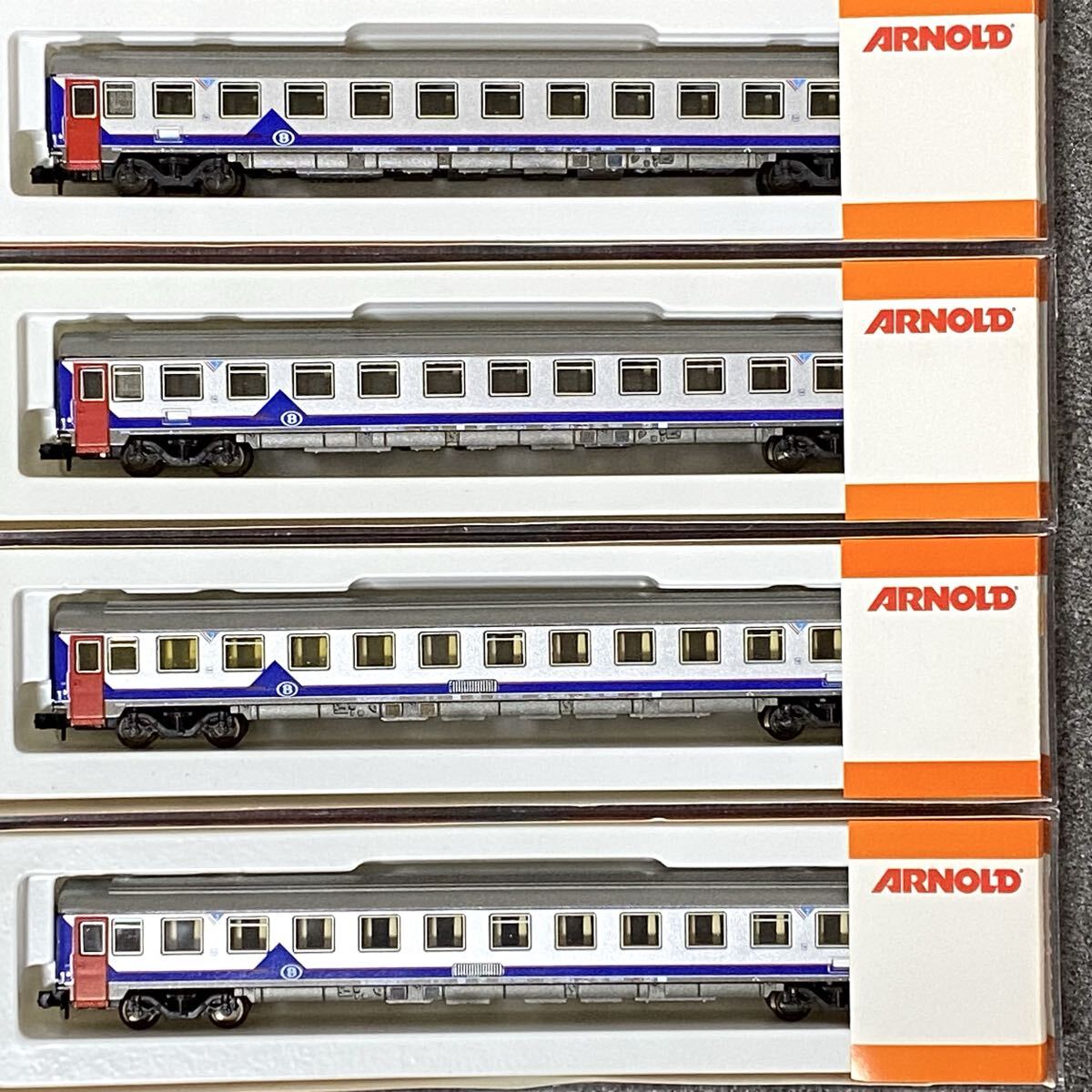 Nゲージ ARNOLD ベルギー国鉄 SNCB 客車 N gauge アーノルド 4両拍卖
