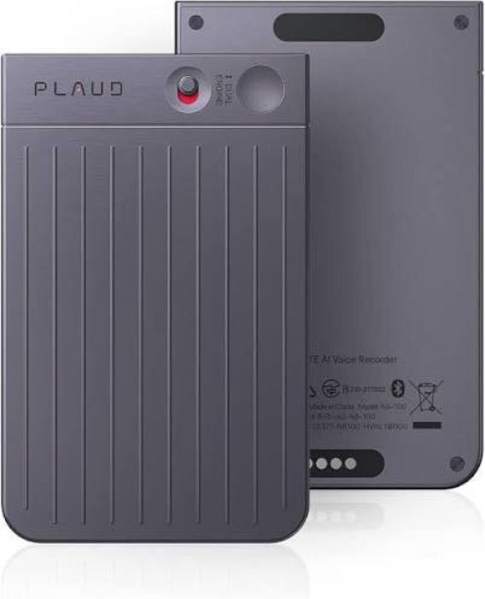 PLAUD NOTE 】AI ボイスレコーダー NB-100 ブラック 小型 アプリ連動 文字起こし 拍卖