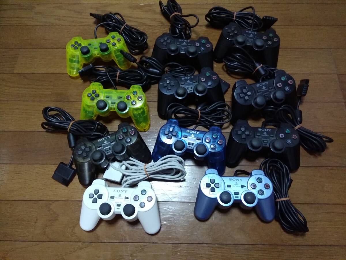 ★☆SONY(ソニー) プレイステーション2(PS2)コントローラー SCPH-10010 他 まとめ売りセット 動作未確認☆★拍卖