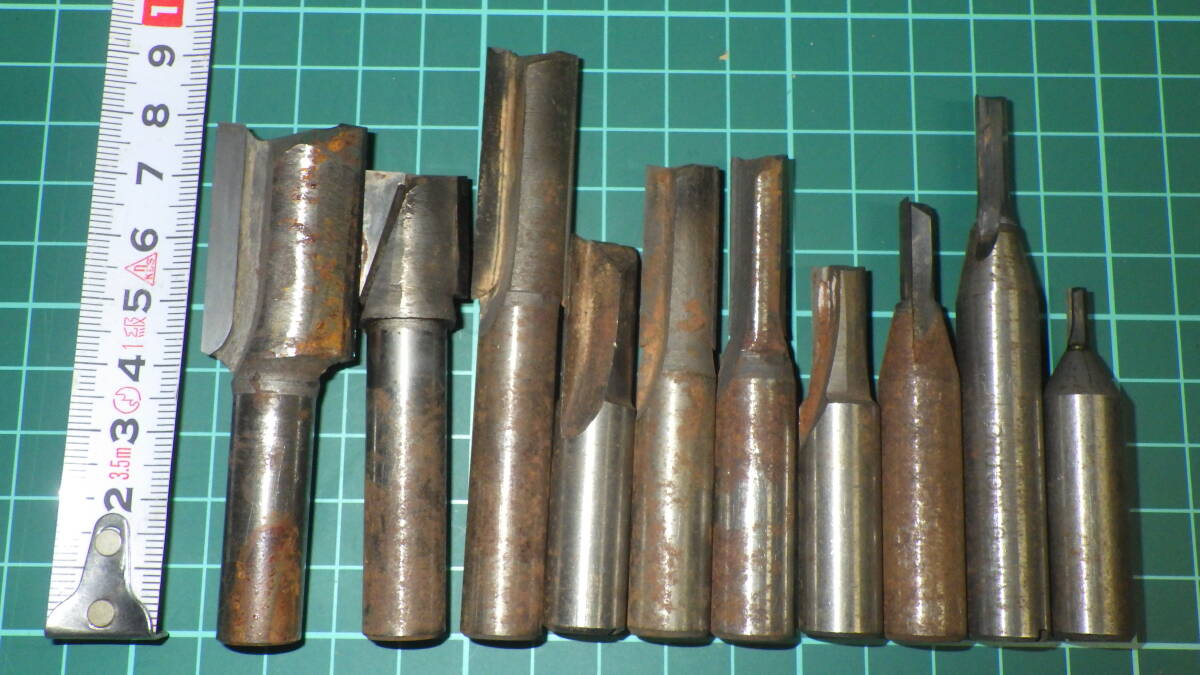 ルータービット 10本セット 木工 軸12㎜拍卖