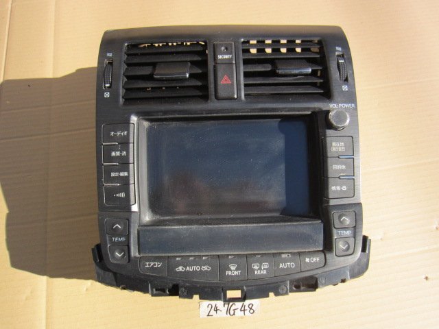 ☆ トヨタ クラウン ハイブリッド DAA-GWS204 H21年 純正 ナビモニター、マルチモニター 86111-30720 / 462200-1777 24-7G48拍卖