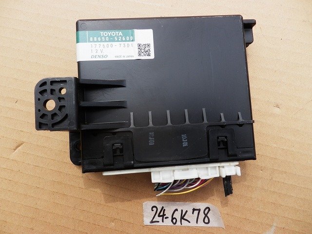 ☆ トヨタ Vitz ヴィッツ DBA-NCP91 H19年 エアコン アンプ 88650-52600 24-6K78拍卖