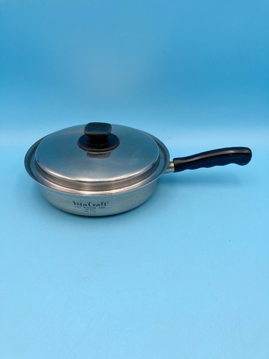 片手鍋【F764】VitaCraft ビタクラフト 直径 24cm 深さ 6cm No.5310 NICROMIUM 調理器具 【中古】 250711拍卖