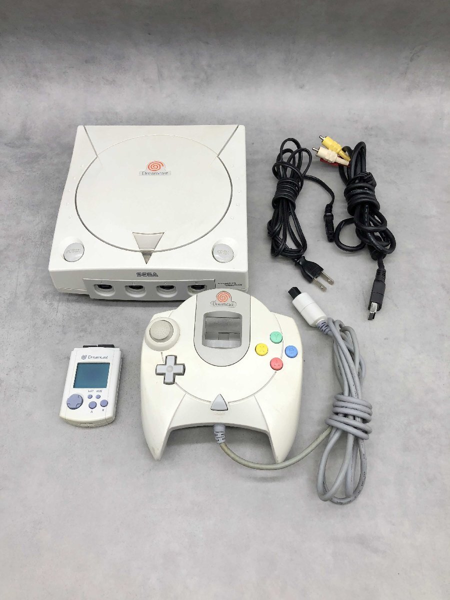 ドリームキャスト 一式 【GM16】本体 HKT-3000 コントローラー HKT-7700 ビジュアルメモリ HKT-7000 ゲーム機 据え置き型 動作品 250819拍卖