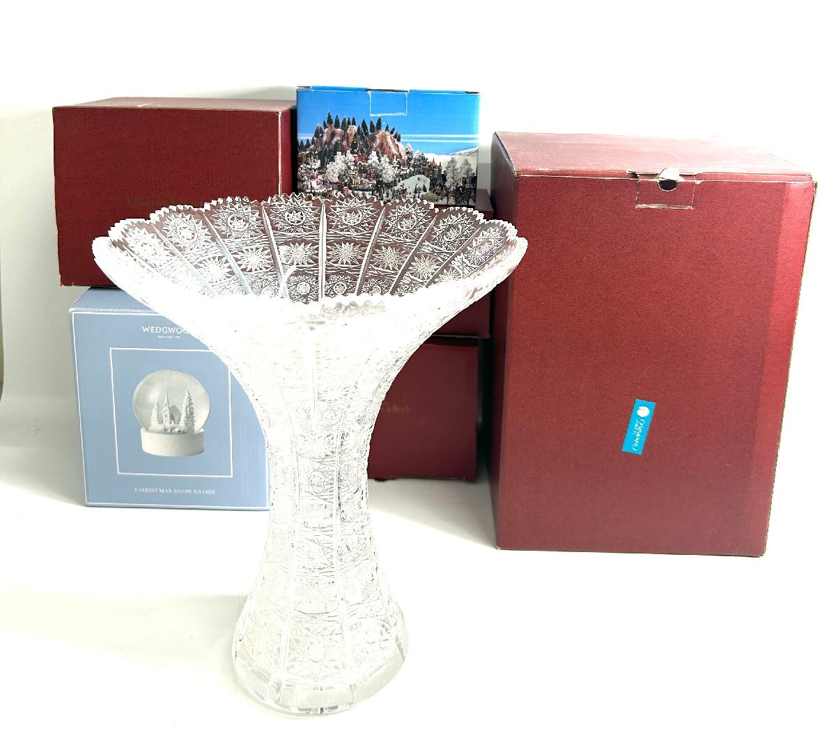 【和の美】 1円スタート! クリスマス 飾り 花瓶 7点 おまとめ Villeroy & Boch ビレロイ&ボッホ WEDGEWOOD ウェッジウッド スノードーム拍卖