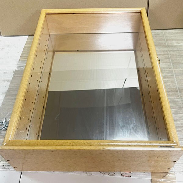 送料無料◆ナカバヤシ コレクションケ-ス ナチュラル木目 CCM101 ディスプレイ 収納 整理棚 中古品 札幌市発拍卖