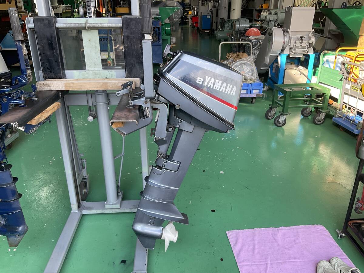 ヤマハボートエンジン 86M 6G1 L ジャンク品 カバー タンク付拍卖