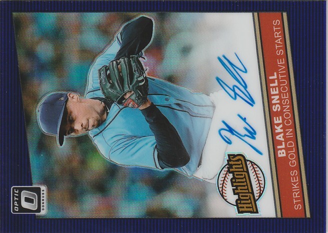 現ドジャース Blake Snell 2020 Donruss Optic 直筆サイン拍卖