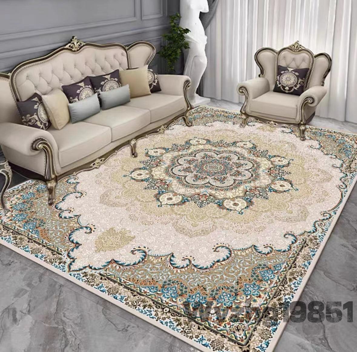 超人気☆レトロ ペルシア風絨毯 豪華 家庭用カーペット 超人気 寝室 カーペット 160cm×230cm拍卖