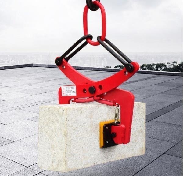 特売! 石材用クランプ 石材吊りクランプ 開口幅60-180mm 最大荷重325kg 合金鋼製 つり上げ 運搬 敷設 墓石 造園石 建築 土木用石拍卖