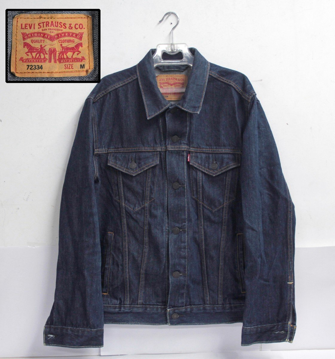 Levi's levistrauss&co リーバイス デニムジャケット PC9-72334-0134 Mサイズ ダークインディゴ 衣服 古着 中古品 USED拍卖