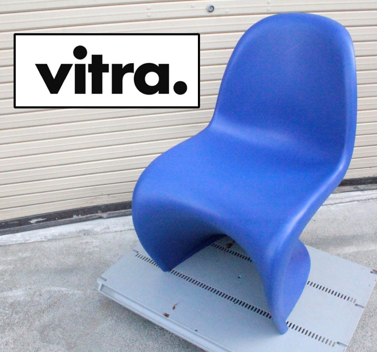 Vitra ヴィトラ パントンチェア Panton Chair ブルー 青 椅子 チェア ダイニングチェア スタッキングチェア オフィス拍卖