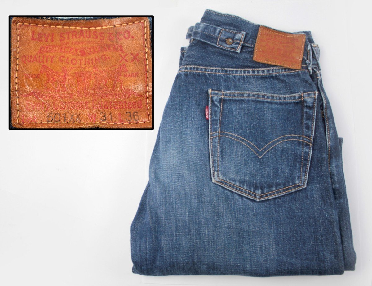 Levi's levistrauss&co リーバイス デニムパンツ 37501 501XX ビッグE BIG E 赤耳 1937年モデル 復刻 W31 L36 古着 中古品 USED 日本製拍卖