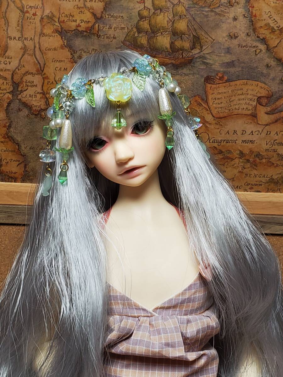 花宿り Green ヘアアクセ SD DD ハンドメイド拍卖