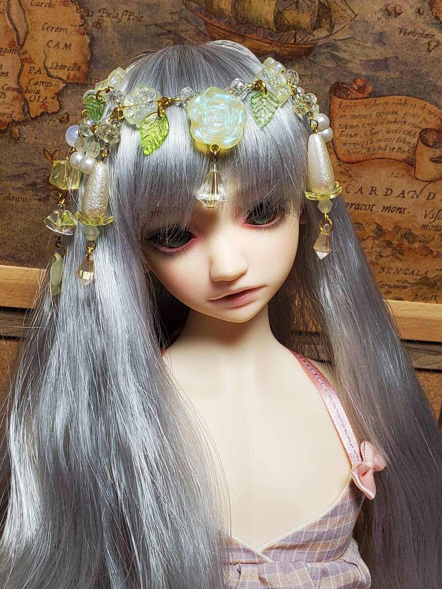 花宿り Yellow ヘアアクセ SD DD ハンドメイド拍卖