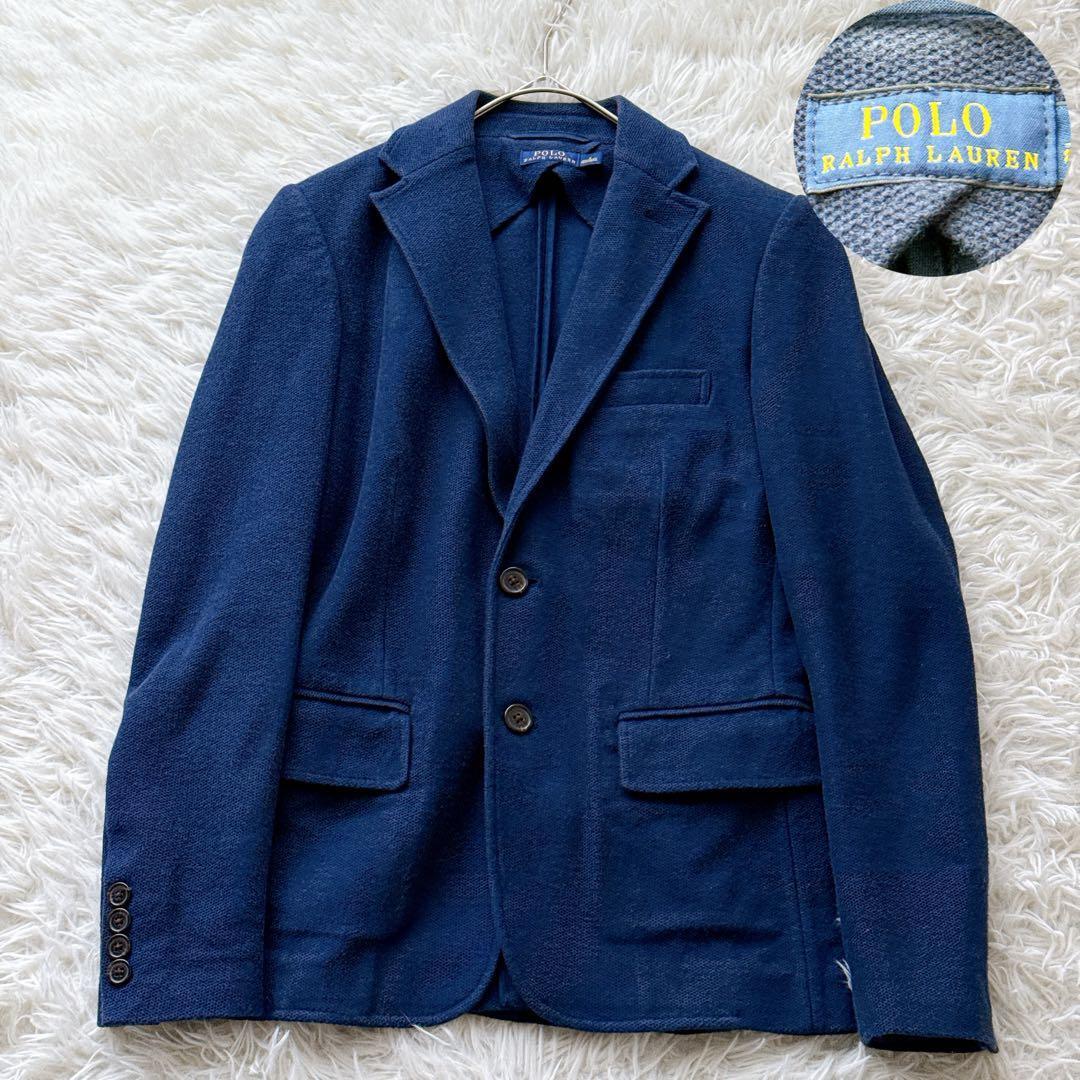 POLO RALPH LAUREN ポロラルフローレン テーラードジャケット 2ボタン サイドベンツ レディース 紺 ネイビー 紺色 コットン混拍卖