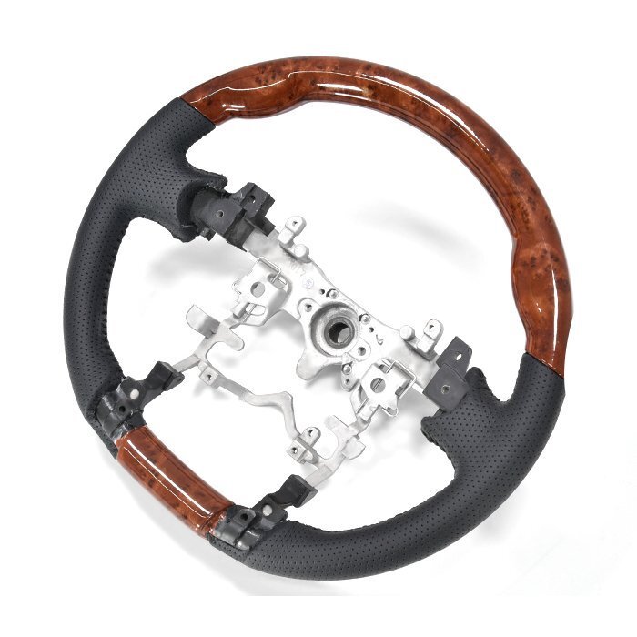 アクア NHP10 茶木目 PVCレザー ノーマルグリップ ステアリング 新品拍卖