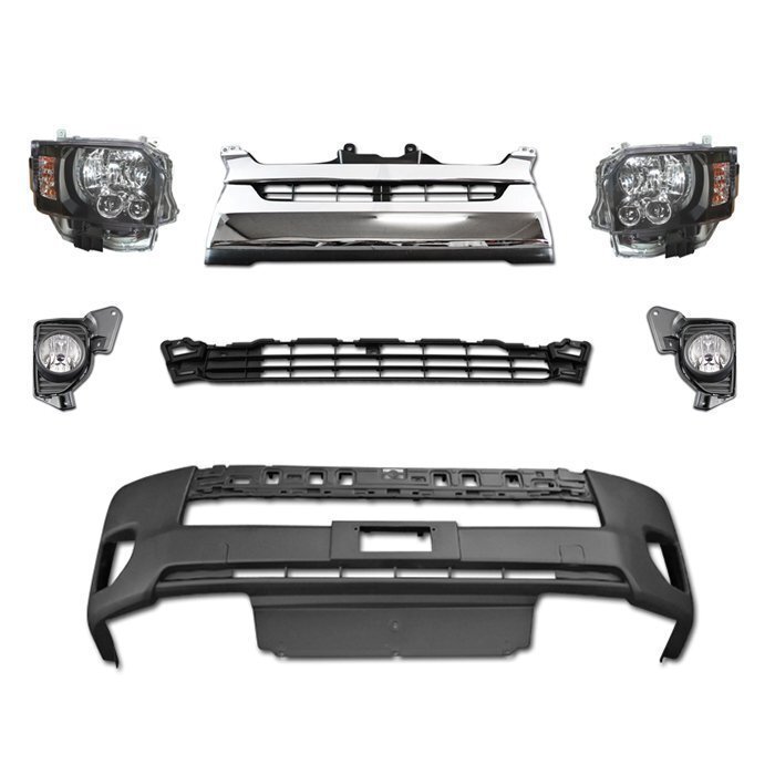 200系 ハイエース 4型 標準 LEDヘッド ライト フロント 7点 セット Ver,3 フェイスチェンジ ナロー拍卖