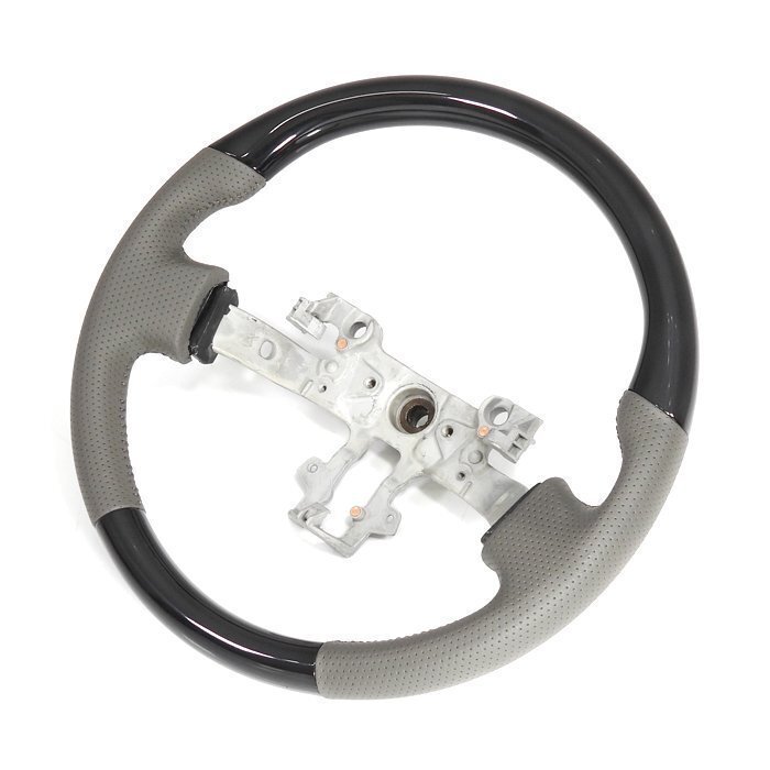 日産 NT100 クリッパー DR16T ノーマルグリップ ステアリング ライトグレーレザー ピアノブラック 新品 純正交換 ハンドル 内装拍卖