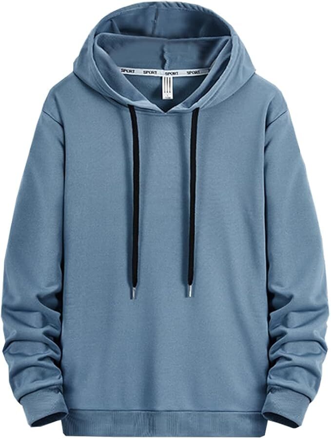 パーカー メンズ プルオーバー スウェットシャツ メンズ 無地 2XL拍卖