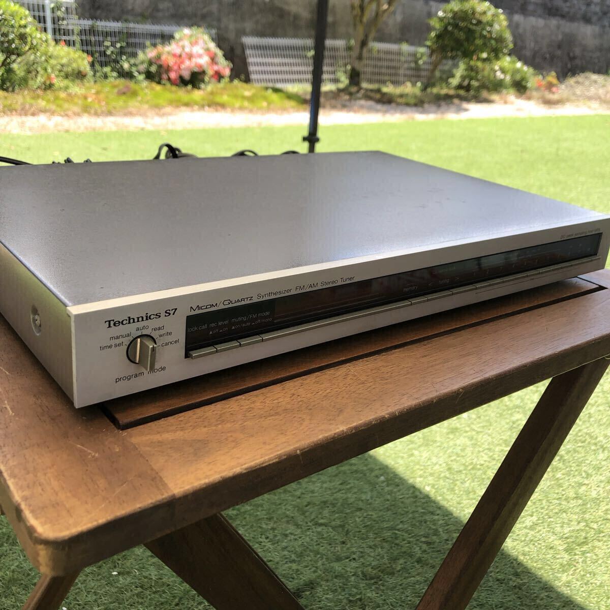 【Technics テクニクス ST-S7】FM/AM チューナー 動作品 ラジオ オーディオ機器 昭和レトロ クォーツシンセサイザー 家電 音響 コンポ拍卖