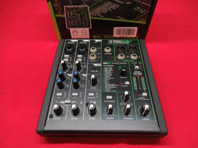 Mackie マッキー Pro FX6v3 アナログミキサー DTM ミキサー 音響機器 管理7N1110H拍卖