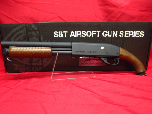 S&T ST870 ST-SPG-08 ショットガン エアガン リアルフェイクウッドストック エアコッキング 管理25G1117D拍卖
