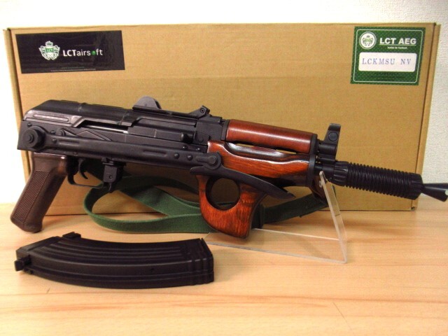 LCT製 AKMSU LCT AKMSU LCKMSU NV フルメタル リアルウッド 電動ガン AKS74U クリンコフ 元箱・説明書付 管理25G1119G拍卖