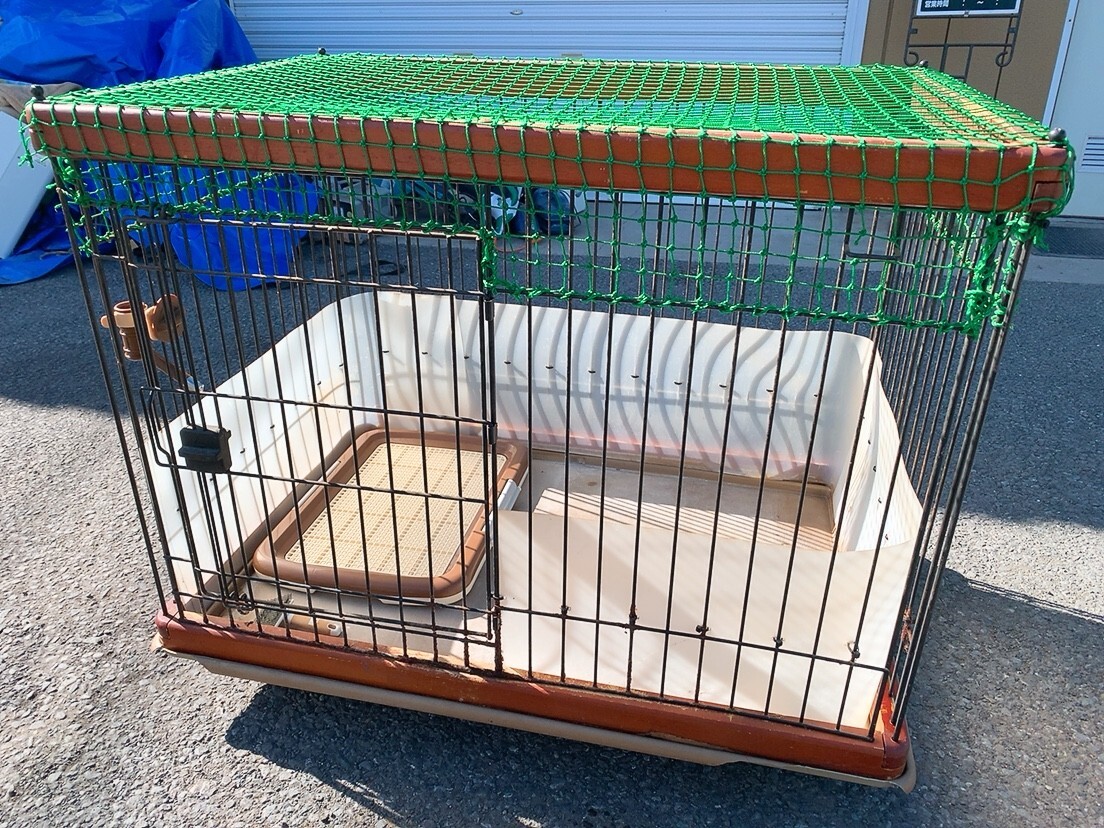引取限定 訳あり ペットケージ 幅955×奥行655×高さ700mm トイレ 給水器 ブラシ ペットサークル ハウス 小型犬 子猫 小動物 1104や2 M外拍卖