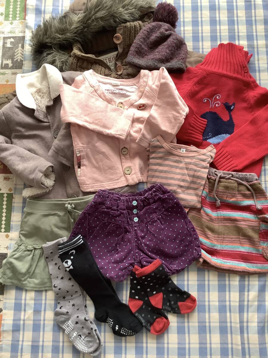 美品☆サイズ80-90-95☆女の子可愛い服まとめ売り 無印・GAP・ラグマート・ジンボリー他拍卖
