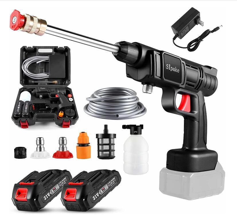 送料無料 高圧洗浄機 コードレス 充電式 24V マキタバッテリー2個セット 互換 高圧洗浄 バケツ タンク コンパクト ハンディ 拍卖