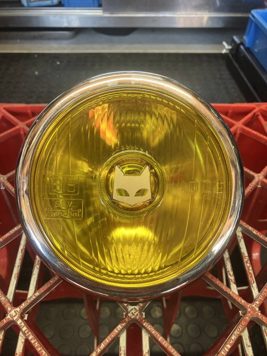 モンキー ゴリラ エイプ マーシャル 819 ドライビングランプ ヘッド ライト イエローレンズ 130Φ 検索:DAX シャリー 武川 キタコ 拍卖