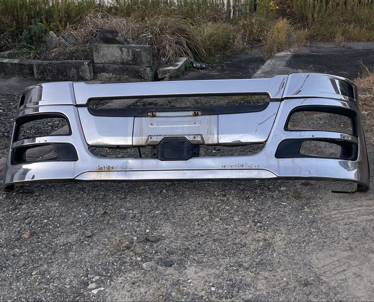 245 三菱 ふそう 07 スーパーグレート フロントバンパー メッキ フロントバンパー メッキバンパー 拍卖