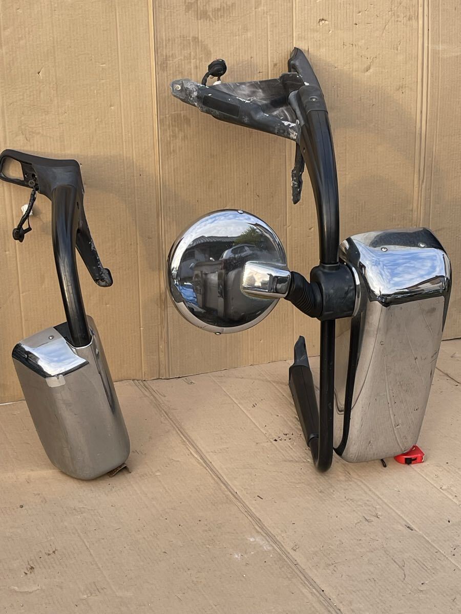 208 純正 三菱 ふそう スーパーグレート メッキミラー サイドミラー ミラーステー ミラー ステー左右セット 拍卖