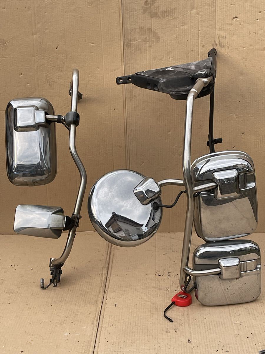 210 純正 日産 UD クオン トラックス 太 メッキミラー メッキステー メッキサイドミラー メッキ サイドミラー 左右セット 拍卖