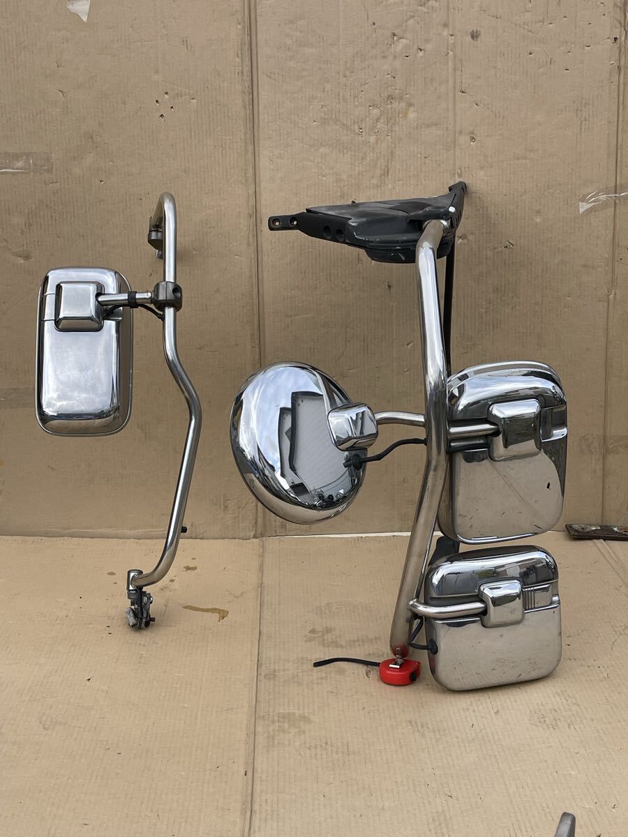 213 純正 日産 UD クオン トラックス 太 メッキミラー メッキステー メッキサイドミラー メッキ サイドミラー 左右セット 拍卖