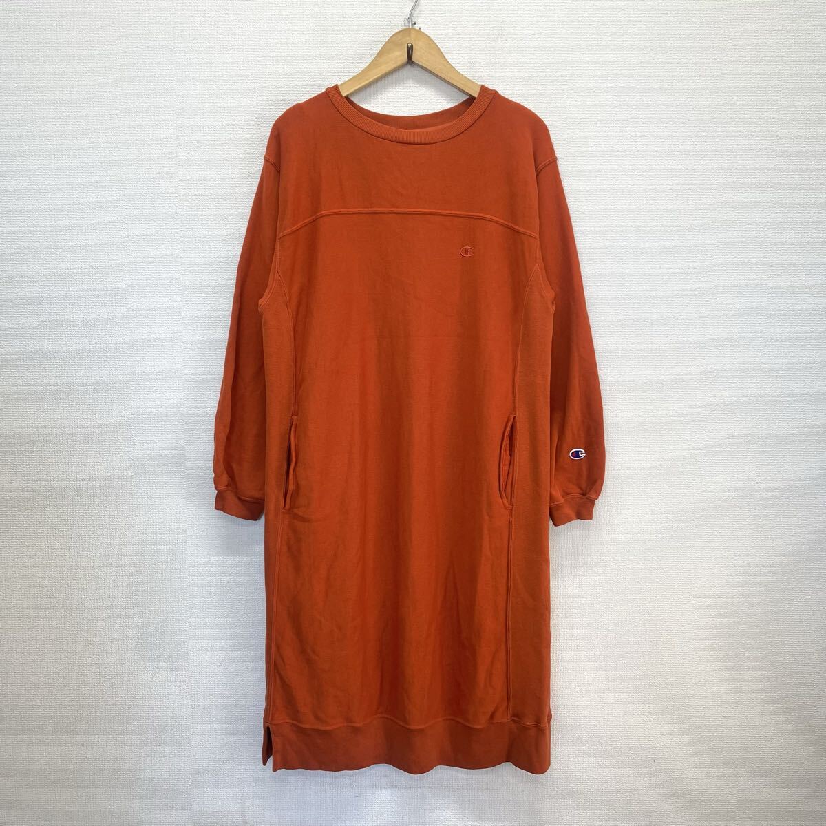Champion チャンピオンCW-U004 REVERSE WEAVE リバースウィーブ スウェットワンピース 長袖 L 10129787拍卖
