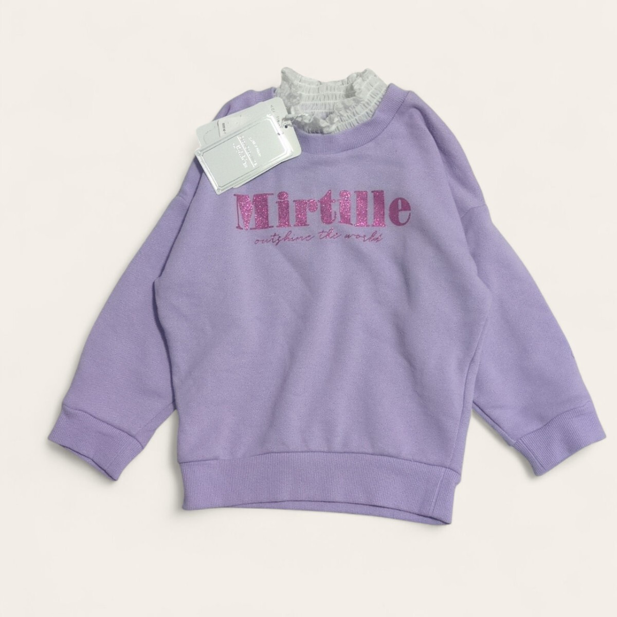 【送料無料】タグ付き未使用 ChouChouMine トレーナー トップス 100cm 紫 キッズ 子供服拍卖