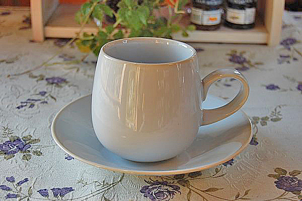 カップ&ソーサー1客/リンドスタイメスト/パールグレイホワイト/cs049拍卖