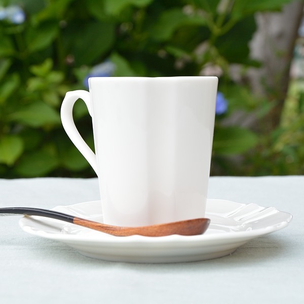 縦ライン カップ&ソーサー1客/オフホワイト/訳あり/cs058拍卖