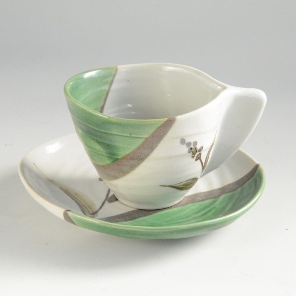 カップ&ソーサー/織部/和カフェ/10客セット cs019-10拍卖