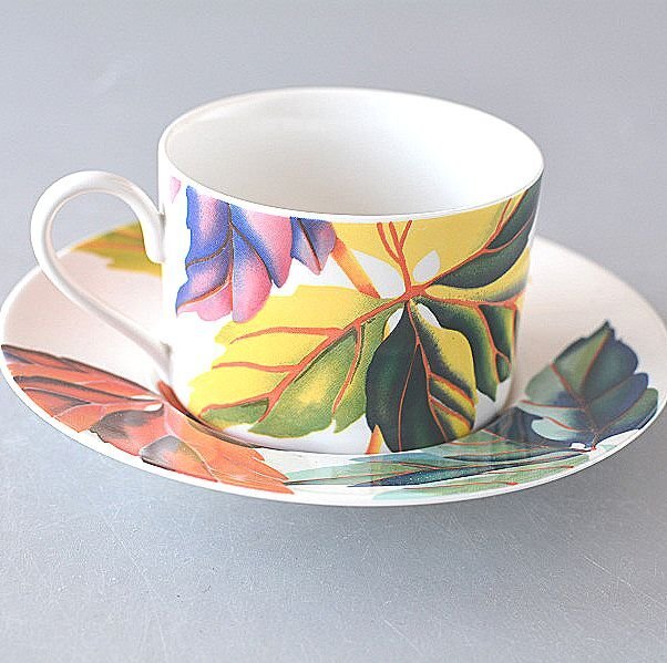 カップ&ソーサー1客/秋/オータム/コーヒー紅茶兼用 cs100拍卖