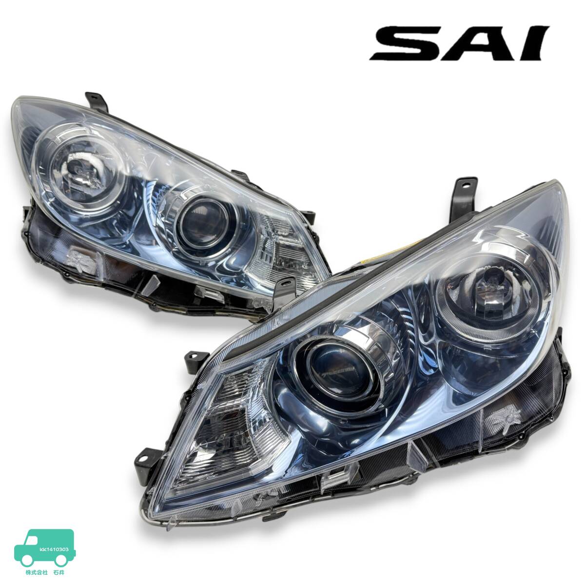 ▼程度良好 SAI サイ AZK10 前期 純正 HID ヘッド ライト ランプ 左右 KOITO75-4 刻印 74 AFS無 バラスト/バーナー付 即決/即納/動作OK▼拍卖