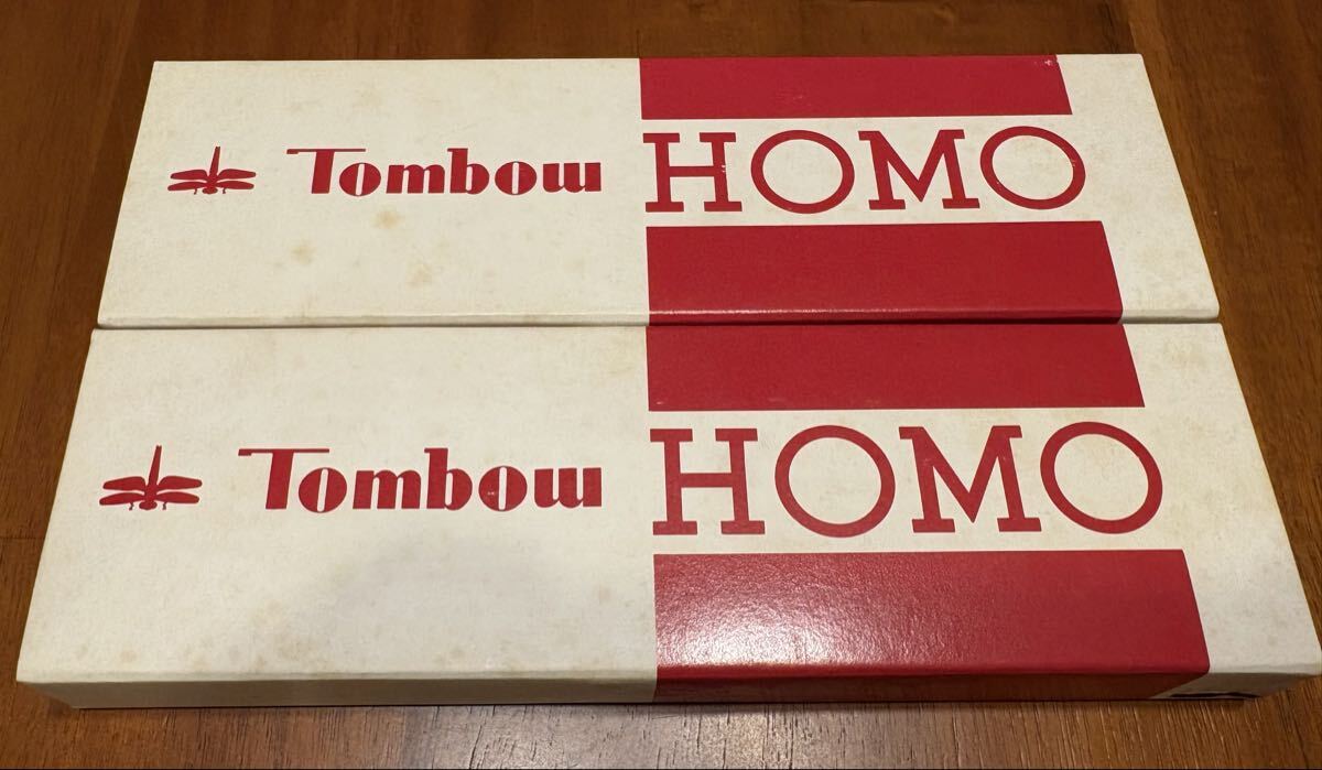 廃盤 Tombow HOMO トンボ鉛筆 ホモ鉛筆 B 2ダース 消しゴム付き 当時物 昭和レトロ 拍卖