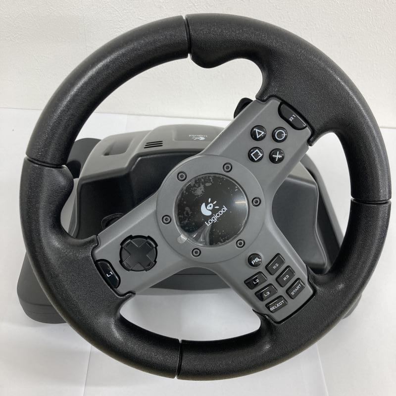コントローラー)PS3対応ロジクールドライビングフォース ステアリングホイールのみ 動作不良品 返品保証無拍卖