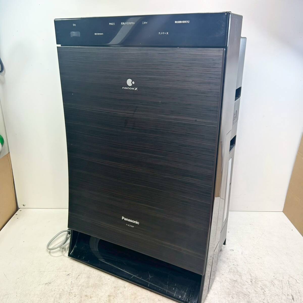 M18▲Panasonic パナソニック 加湿空気清浄機 nanoeX ナノイーX F-VC70XP 通電簡易動作確認済拍卖