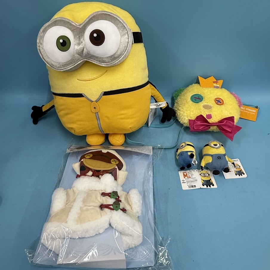 【B735-11】ぬいぐるみ ミニオンズ ポーチ など 5点まとめ売り拍卖